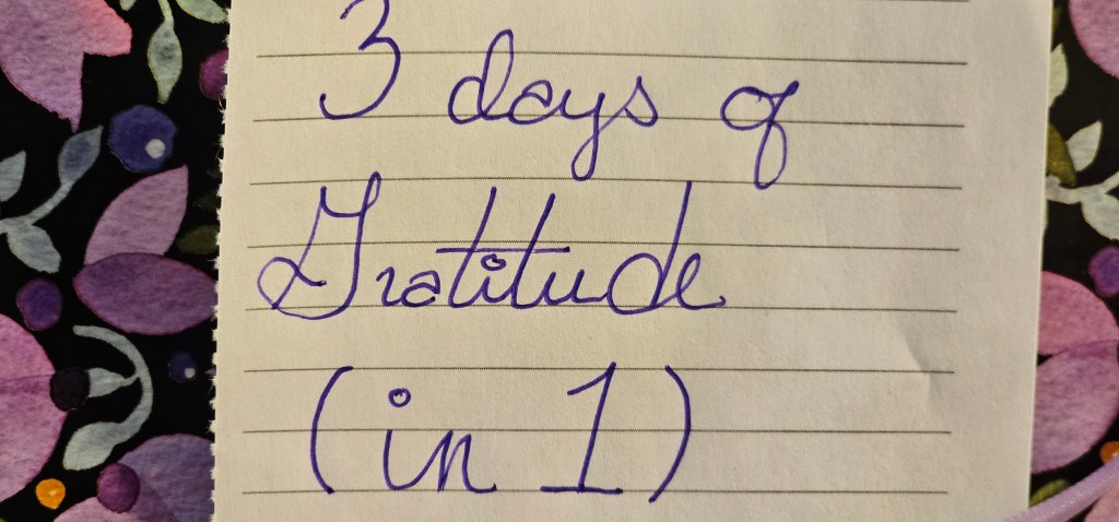 gratitude jar 2025 3 days of gratitude