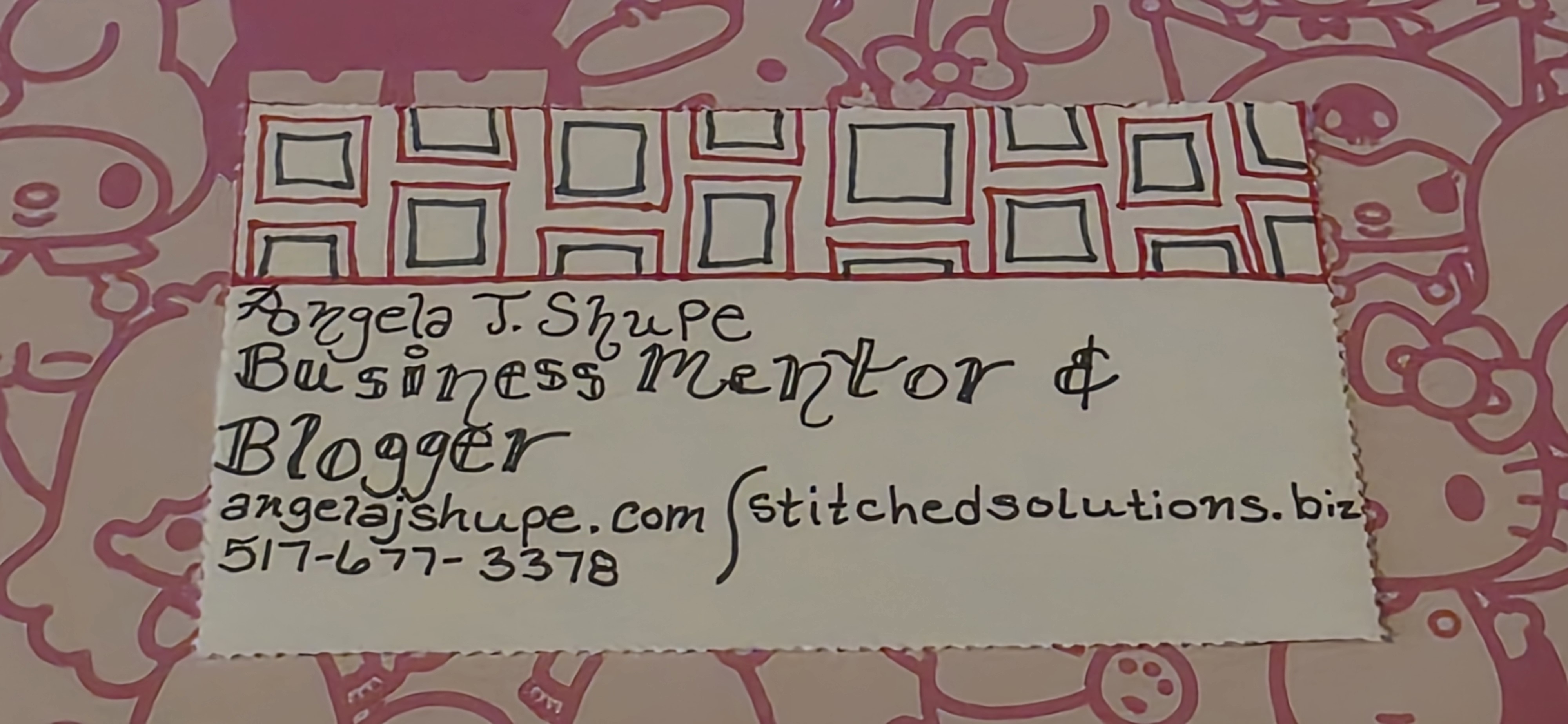 sketchual healing as a business card